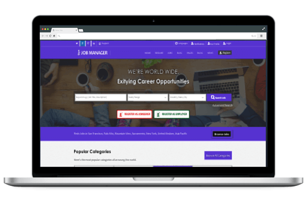 js job manager theme